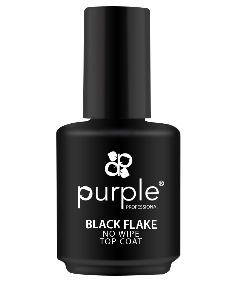 Black Flake No wipe top coat 15ml